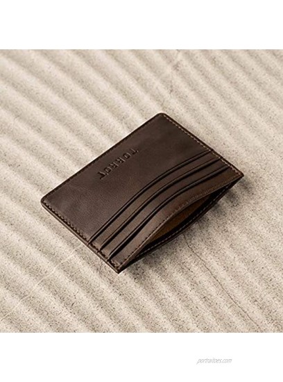 TORRO Genuine USA Leather Credit Card and Business Card Holder