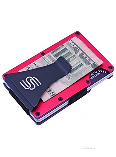 Aluminum RFID Minimalist Wallet -Money Clip Wallet