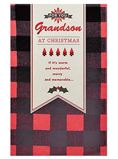American Greetings Christmas Card for Grandson Merry and Memorable
