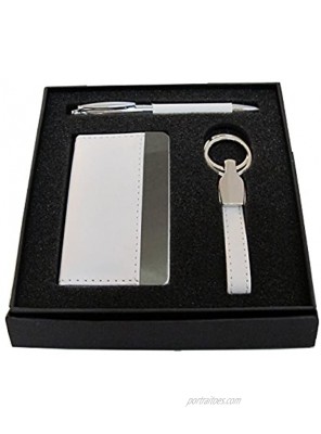 Gift Set Business Card Holder Pen and a Key Chain