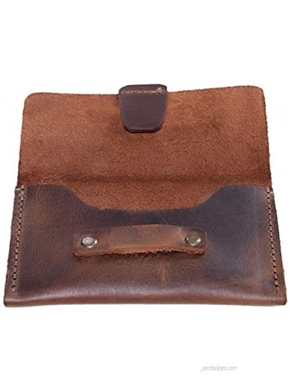 Hide & Drink Leather Business Card Case Organizer Holder Executive Professional Accessories Handmade :: Bourbon Brown