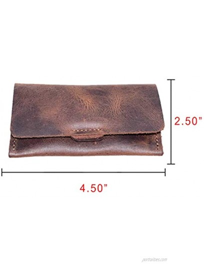 Hide & Drink Leather Business Card Case Organizer Holder Executive Professional Accessories Handmade :: Bourbon Brown