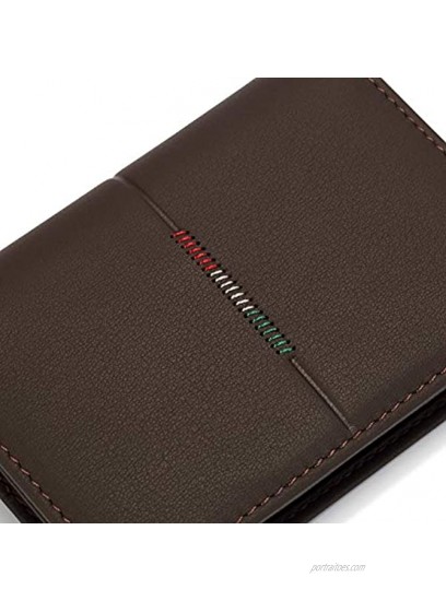 Leather Business Card Case Holder for Men & Women Italian Calfskin