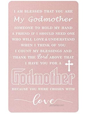 Mother's Day Gift Card for Godmother Godmother Thank You Card,