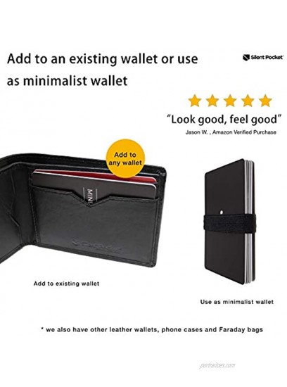 Silent Pocket RFID Blocking Minimalist Credit Card Wallet Secure Your Information Simple Sleek Design Great for Travel