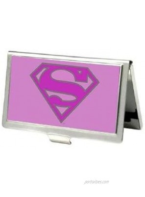 Supergirl Superman Pink Logo Metal Business Card ID Holder