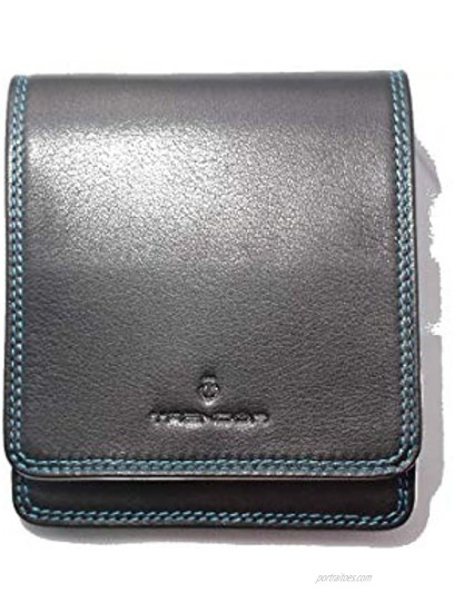 TRENDON RFID Blocking Bi-fold Luxury Nappa Leather Wallet Card Holder Multi Color Nappa