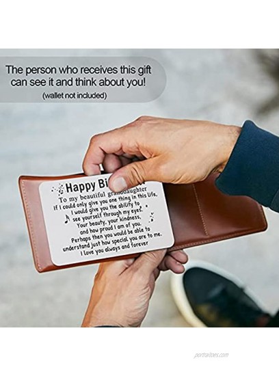 Wallet Insert Card Engraved Metal Anniversary Birthday Christmas Valentines Gifts for Men or Women Best Friend from Wife Husband Girlfriend or Boyfriend
