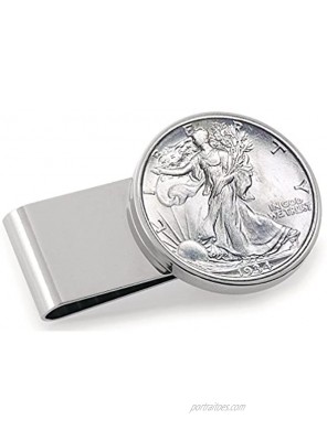 American Coin Treasures Walking Liberty Silver Half Dollar Coin Money Clip
