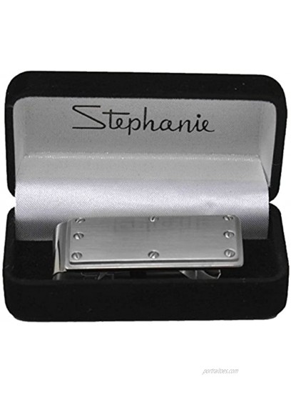 Brushed Silver Industrial Stainless Steel Boxed Money Clip