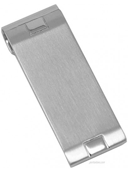 Brushed Silver Squares Stainless Steel Boxed Money Clip