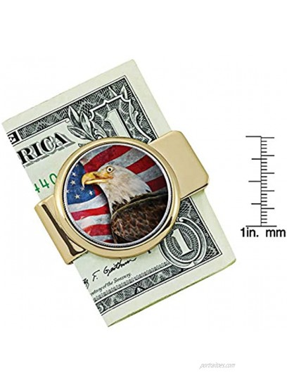 Coin Money Clip JFK Half Dollar with American Eagle