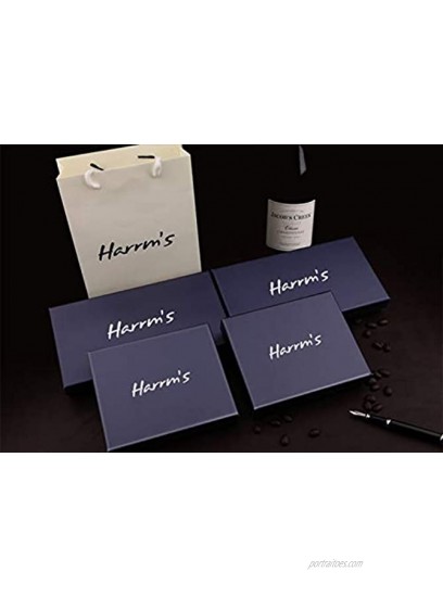 Genuine Leather Wallets for Men Harrm's High Capacity Soft Leather Wallets Peafect Gift for Men