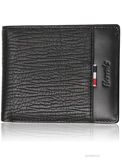 Genuine Leather Wallets for Men Harrm's High Capacity Soft Leather Wallets Peafect Gift for Men