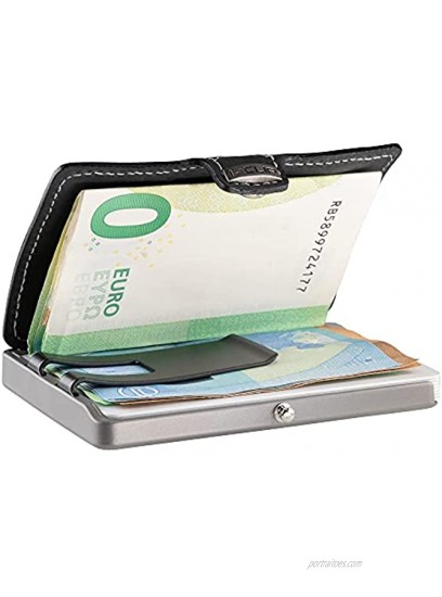 I-CLIP Heritage Titanium Blasted Soft Touch RS Black White wallet money bag purse credit card case credit card holder Titanium