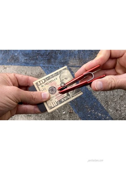 M-CLIP Aluminum Money Clip Cash and Credit Card Holder Metal Wallet Alternative for Front Pocket Carry