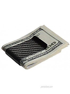 Merit Ocean Matte Carbon Fiber Money Clip Slim Wallet Business Card Credit Card Holder