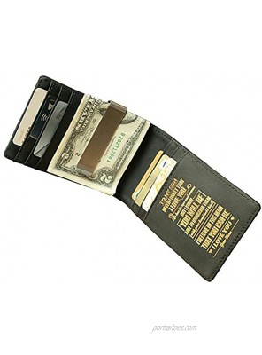 Money Clip for Men Personalized Engraved Slim Biflod Wallets for Husband Dad Son Grandson. NAVY-C10