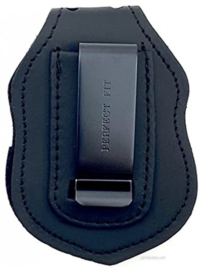 Perfect Fit Shield Wallets Columbus Ohio Police CPD Clip On Leather Badge Holder with Neck Chain Cut-Out # 238