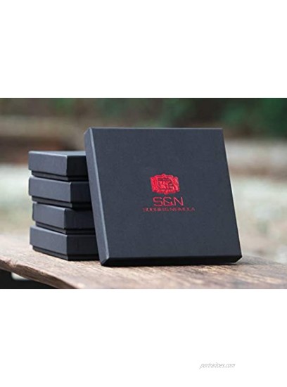 S&N Carbon Fiber Front Pocket Money Clip RFID Blocking Wallet Gift Set Medium