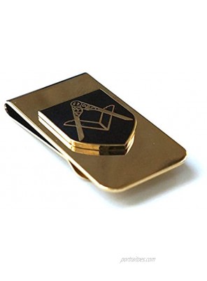 Square & Compass Masonic Money Clip [Brass][2'' Tall]
