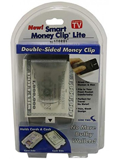 Storus Smart Money Clip Lite Slim Double-Sided w Clip + Card Chamber