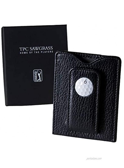 Tokens and Icons TPC Sawgrass Magnetic Money Clip Leather Wallet 80SG-P