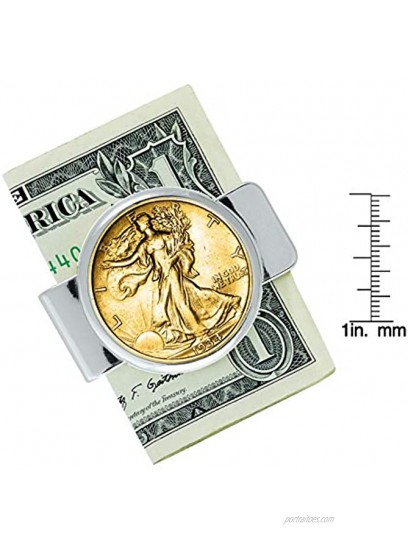 Walking Liberty Half Dollar Coin Money Clip
