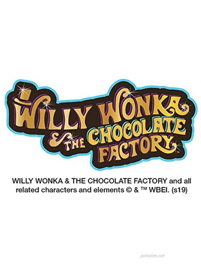 Willy Wonka and the Chocolate Factory Logo Satin Chrome Plated Metal Money Clip