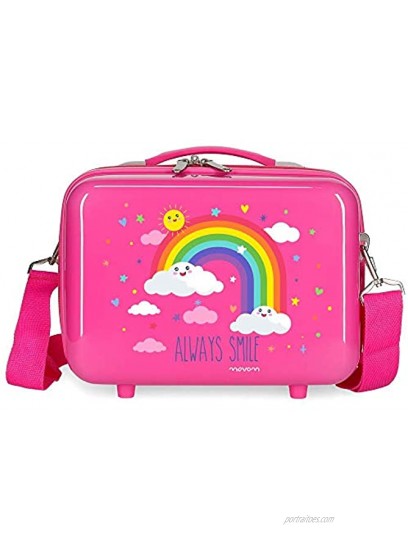 ABS Movom Rainbow Always Smile Trolley Adaptive Bag Pink