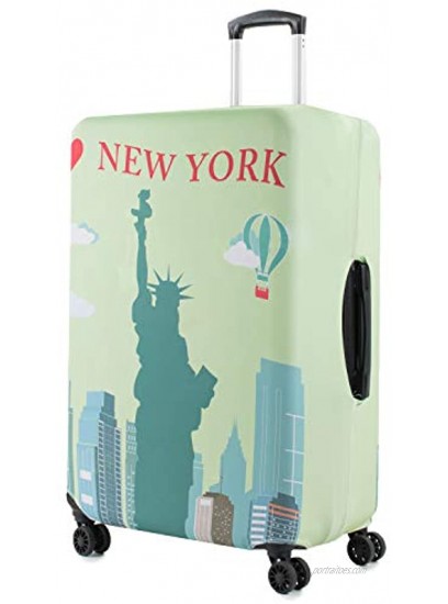 American Green Travel Print 28-30 in. New York Suitcase Protector Luggage Cover
