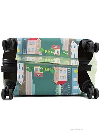 American Green Travel Print 28-30 in. New York Suitcase Protector Luggage Cover