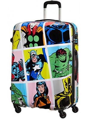 American Tourister Unisex_Adult Luggage Suitcase Multicolored Marvel Pop Art L 75 cm-88 L