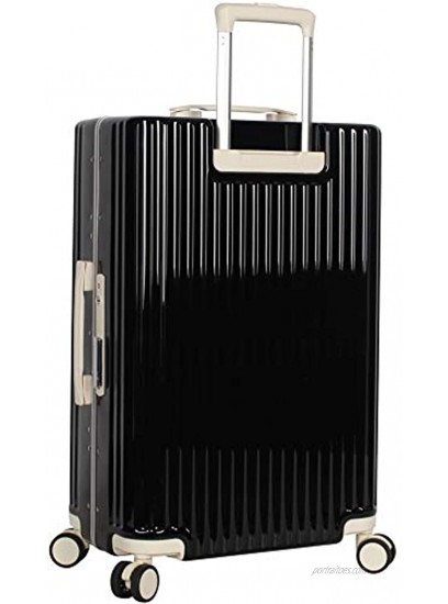 BCBGMAXAZRIA BCBG Luggage Hardside 24 Suitcase with Spinner Wheels 24in Sunday Black