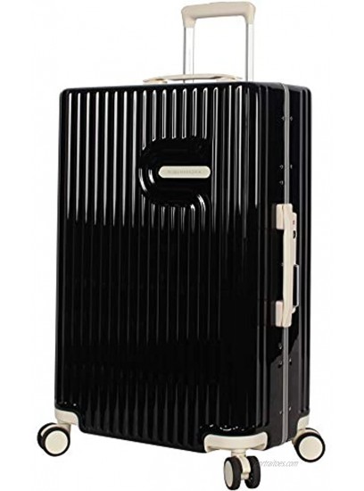 BCBGMAXAZRIA BCBG Luggage Hardside 24 Suitcase with Spinner Wheels 24in Sunday Black