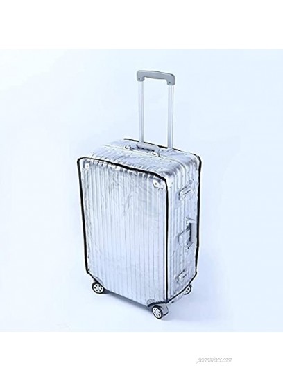 Emual Clear Suitcase Cover PVC Protectors 20 24 28 Inch Luggage Cover for Wheeled Suitcase 28''18.9''L x 12.6''W x 26.4''H