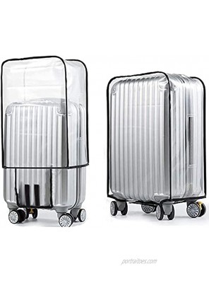 Emual Clear Suitcase Cover PVC Protectors 20 24 28 Inch Luggage Cover for Wheeled Suitcase 28''18.9''L x 12.6''W x 26.4''H
