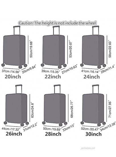 GigabitBest Thicken Luggage Cover Suitcase Cover Protector with Large Velcro