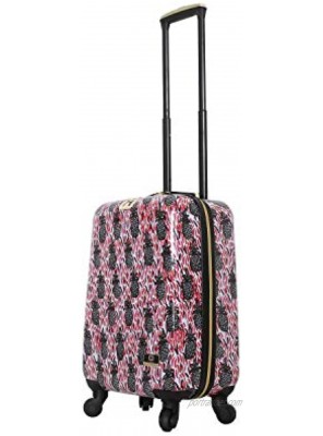 HALINA Bouffants & Broken Hearts Pineapples 24" Hard Side Spinner Luggage Multicolor One Size