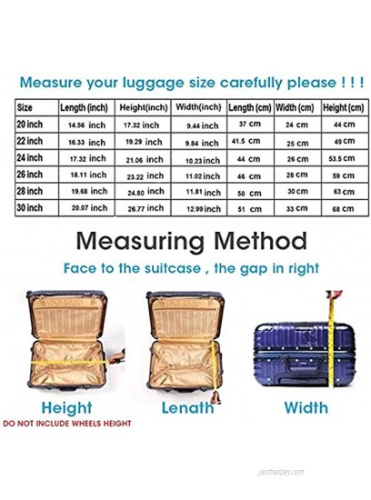 Homa Upgrade Thicken Luggage Cover Rolling Luggage Cover Protector Clear PVC Suitcase Cover for Carry on 30 21.3L x 13.4W x 29.5H