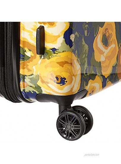 Isaac Mizrahi Bonitas 26 8-Wheel Hardside Spinner + 311 Bag Yellow One Size
