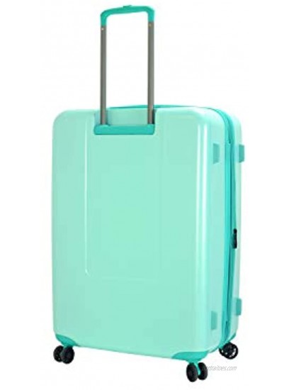 Mia Toro Italy Borgia Hardside 24 Inch Spinner Luggage Aqua One Size