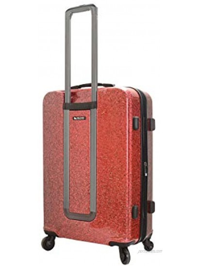 Mia Toro Italy Caglio Hard Side 30 Inch Spinner Luggage Silver One Size