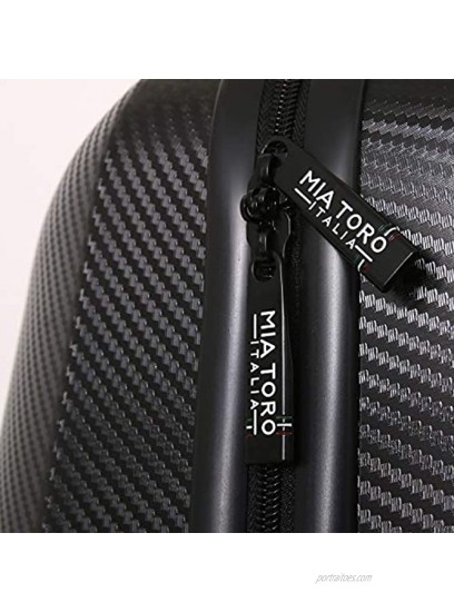 Mia Toro Italy Torino Hard Side 24 Inch Spinner Luggage Black One Size