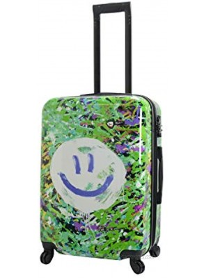 Mia Toro Prado-peace Love H.iness Hardside 24 Inch Spinner Luggage One Size