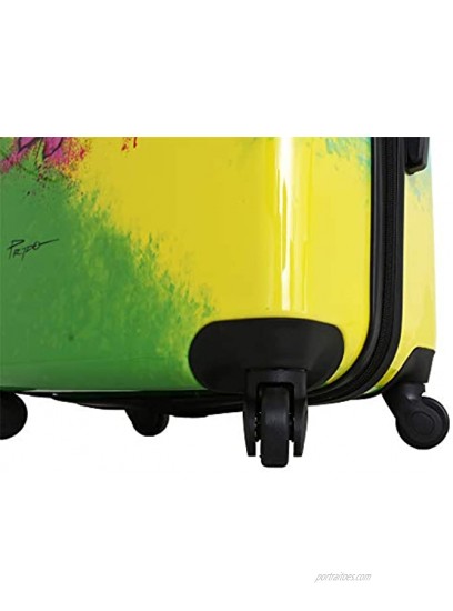 Mia Toro Prado-pop Lips 28 Inch Spinner Luggage Multi-Colored One Size