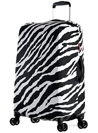 Olympia Spandex Luggage Cover Medium Zebra One Size