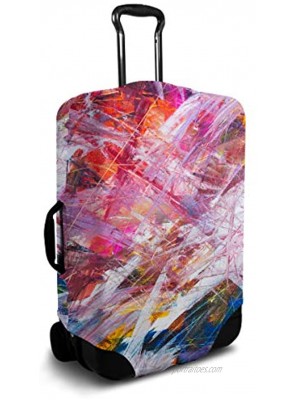 Protective Suitcase Cover – SuitFaces – TSA Approved – Fun Exciting Prints Abstract Art Medium
