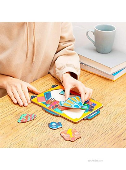 Puzzles for Kids Ages 4-8. Montessori. Wooden Puzzle for Kids Ages 6-8. 22 Uniquely Shapes Animals Puzzles for Toddlers Educational Puzzles. Best Gift for Kids. Preschool Puzzles. Suitcase
