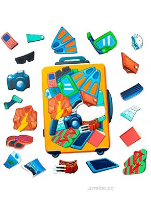 Puzzles for Kids Ages 4-8. Montessori. Wooden Puzzle for Kids Ages 6-8. 22 Uniquely Shapes Animals Puzzles for Toddlers Educational Puzzles. Best Gift for Kids. Preschool Puzzles. Suitcase
